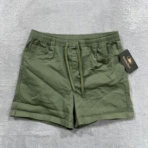 Stillwater Supply Co. Shorts Womens 2X Olive Green Elastic Waist Drawstring